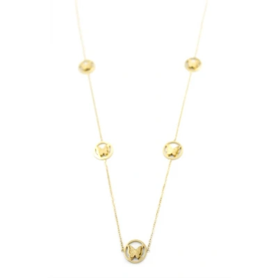 HERŞEYTREND Kelebek Kolye - 90 cm - Altın