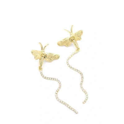 HERŞEYTREND Kelebek Küpe - Altın