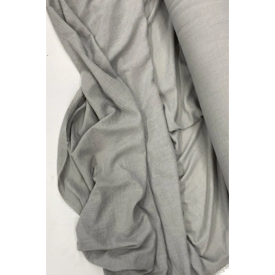 HERŞEYTREND Keten Kumaş - Organik Kumaş - Perde Kumaşı - Ince Keten - Kıyafet Için Kumaş Örtü Gri 42