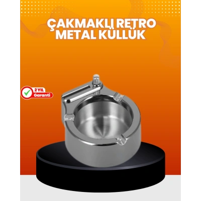 HERŞEYTREND Küllük ve Çakmak Birleşik Set Paslanmaz Çelik Gövde