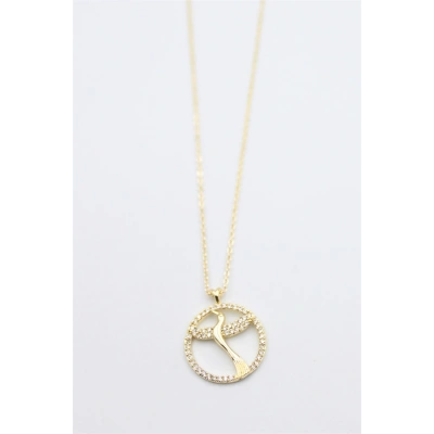 HERŞEYTREND Kuş Kolye - Altın