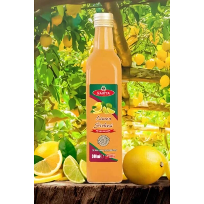 HERŞEYTREND Limon Sirkesi % 100 doğal Katkısız 500 ml