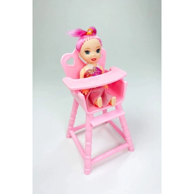 HERŞEYTREND Mama Sandalyeli Parmak Bebek 16 cm