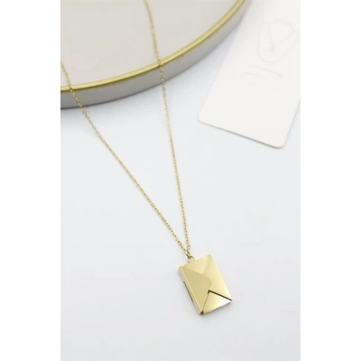 HERŞEYTREND Mektup Kolye - Altın
