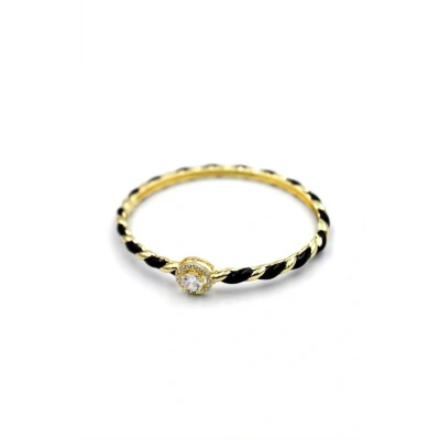 HERŞEYTREND Mineli Taşlı Bilezik - Siyah