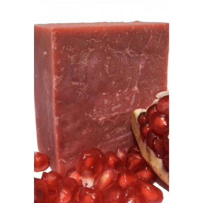 HERŞEYTREND Nar Sabunu Hatay El Yapımı %100 Organik Doğal Sabun 1 Kalıp 130 Gram