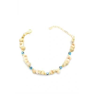 LitaeTrend Nazar Deniz Kabuğu Bileklik - Mavi