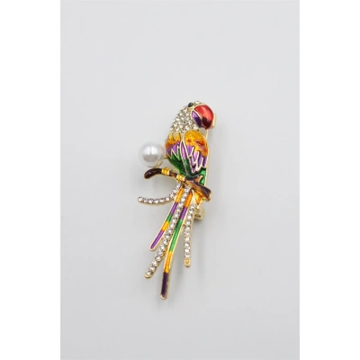 HERŞEYTREND Papağan Broş - ÇOK RENKLİ