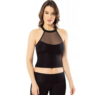 HERŞEYTREND Pedli Dalgıç Modelli Krop Kadın Büstiyer Siyah