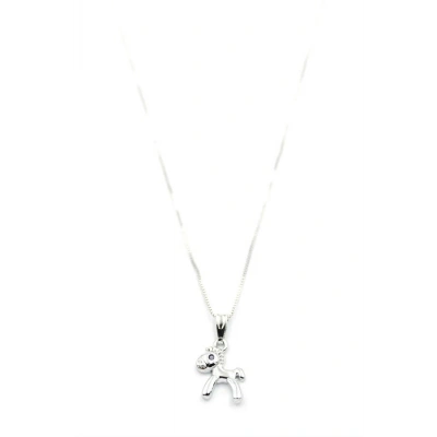 LitaeTrend Peluş At Figürü Kolye - Gümüş