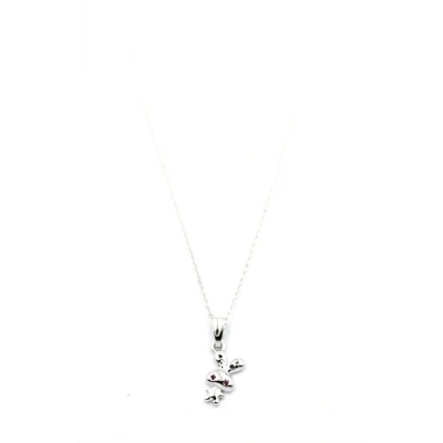 LitaeTrend Peluş Tavşan Figürü Kolye - Gümüş