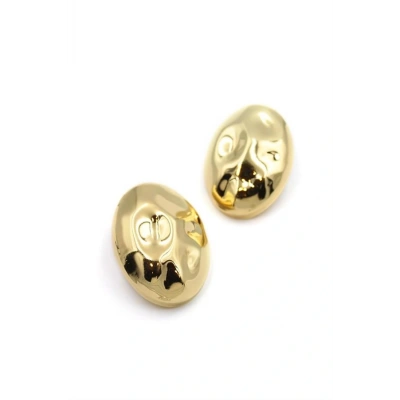 HERŞEYTREND Plaka Küpe - Altın