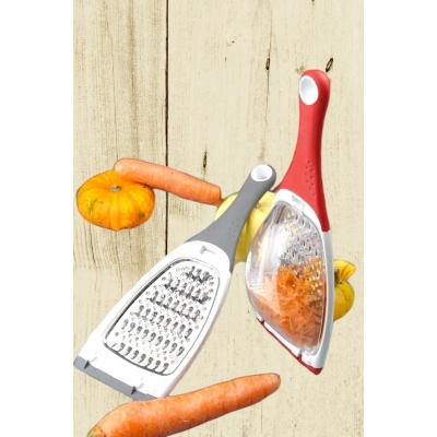 HERŞEYTREND Pratik Uzun Saplı Çift Yönlü Hazneli Rende Sarımsak ,zencefil ,meyve Ve Sebze Öğütücü Rende Royaleks-RT311