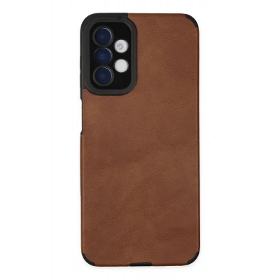 LitaeTrend Samsung Galaxy A04S Kılıf Loop Deri Silikon - Kahverengi