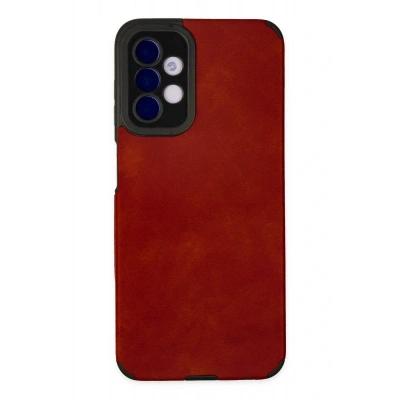 LitaeTrend Samsung Galaxy A04S Kılıf Loop Deri Silikon - Kırmızı