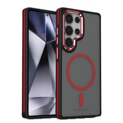 LitaeTrend Samsung Galaxy S25 Ultra Winner Magsafe Kapak - Kırmızı