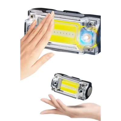 HERŞEYTREND Sensörlü Kamp Lambası Ayarlanabilir Kafa Lambası Kafa Bantlı