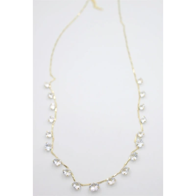 HERŞEYTREND Taş Sallantılı Kolye - Altın