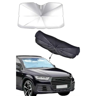 HERŞEYTREND Taşınabilir Oto Cam Güneşliği Katlanabilir Tüm Araçlara Uyumlu Güneş Gölge Koruyucu
