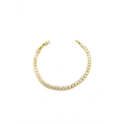 HERŞEYTREND Taşlı Bileklik - Altın