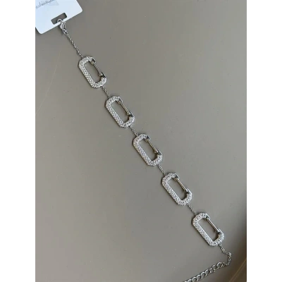 HERŞEYTREND Taşlı Bileklik - Gümüş