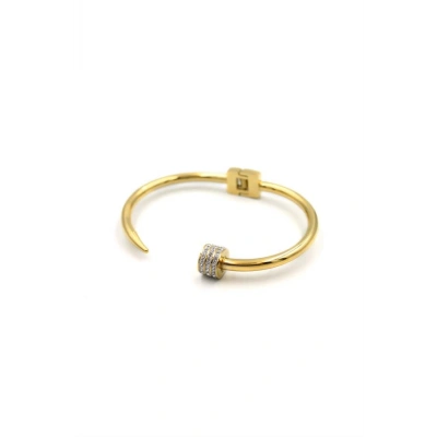 LitaeTrend Taşlı Çivi Bilezik - Altın