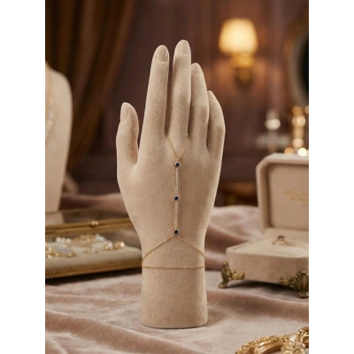 HERŞEYTREND Taşlı Güneş Şahmeran - Altın