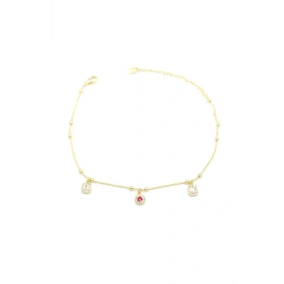 HERŞEYTREND Taşlı Halhal - Altın