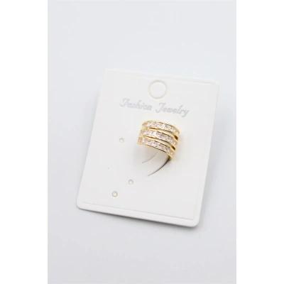 HERŞEYTREND Taşlı Kıkırdak Küpe - Altın