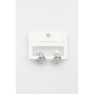 LitaeTrend Taşlı Küpe - Gümüş