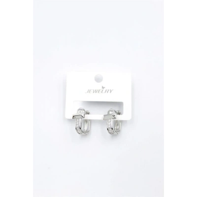 LitaeTrend Taşlı Küpe - Gümüş