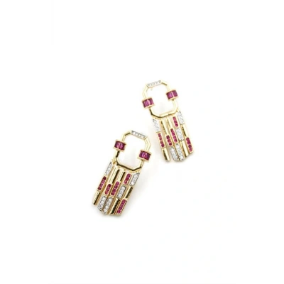 HERŞEYTREND Taşlı Küpe - Pembe