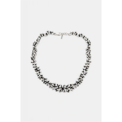 HERŞEYTREND Taşlı Mercan Kolye - Gümüş