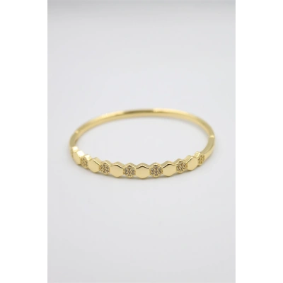 HERŞEYTREND Taşlı Vip Bilezik - Altın