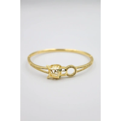 HERŞEYTREND Taşlı Vip Bilezik - Altın