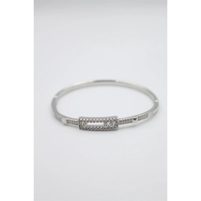 HERŞEYTREND Taşlı Vip Bilezik - Gümüş