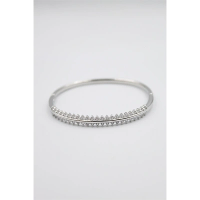 HERŞEYTREND Taşlı Vip Bilezik - Gümüş