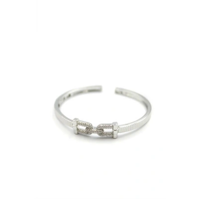 HERŞEYTREND Taşlı Vip Bilezik - Gümüş