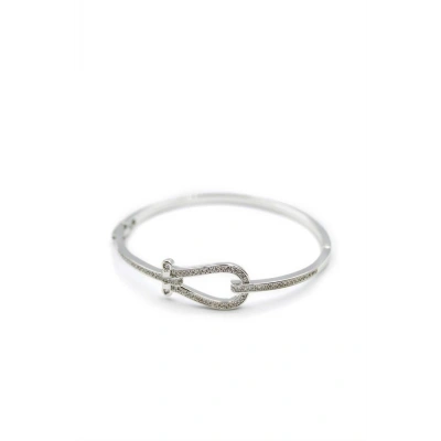 HERŞEYTREND Taşlı Vip Bilezik - Gümüş