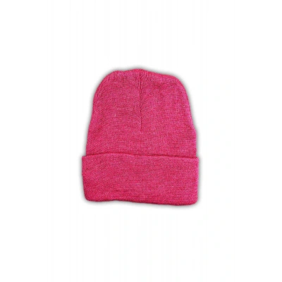 HERŞEYTREND Unisex Basic Düz Katlamalı Bere Fuşya