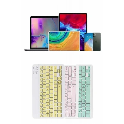 HERŞEYTREND Uyumlu Kablosuz Bluetooth Şarj Edilebilir Mini Q Klavye