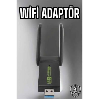 HERŞEYTREND Wifi Adaptör Çift Bantlı Kablosuz Wifi Adaptörü