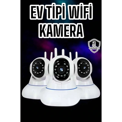 HERŞEYTREND Wifi Kamerası Çift Yönlü Bebek Güvenlik Kamerası Gece Görüşlü