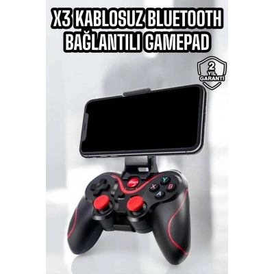 HERŞEYTREND X3 Gamepad Oyun Kolu Bluetooth Bağlantılı Gamestick Android Uyumlu