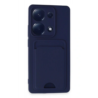 LitaeTrend Xiaomi Redmi Note 13 Pro 4G Kılıf Kelvin Kartvizitli Silikon - Lacivert