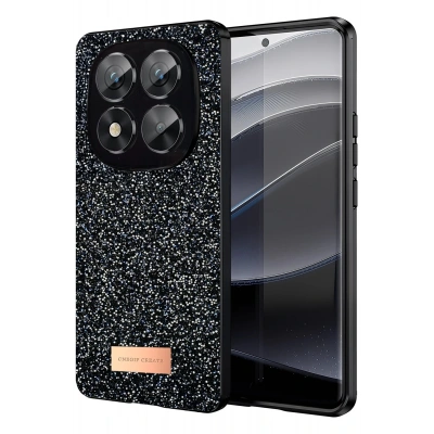 LitaeTrend Xiaomi Redmi Note 14 Pro 5G Bright Simli Kapak - Siyah