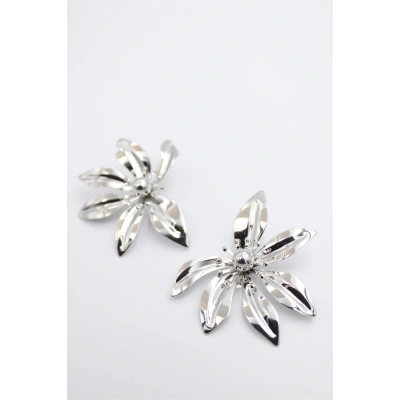 HERŞEYTREND Yaprak Küpe - Gümüş