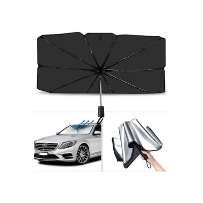 HERŞEYTREND Yeni Nesil Tüm Araç Modellerine Uygun Oto Şemsiye Katlanabilir UV Işınlarına Karşı