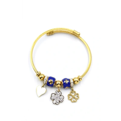 HERŞEYTREND Yonca Charm Bilezik - Altın