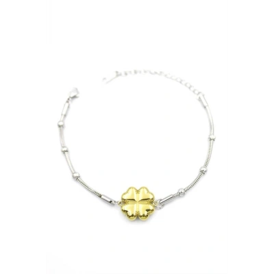 LitaeTrend Yonca Zincir Bileklik - Altın